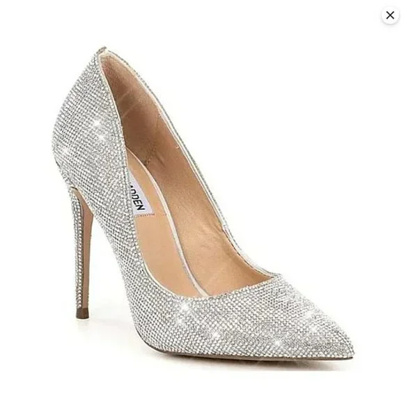 NWT Sparkling Bling Crystal Rhinestones Steve Madden Daisie Pump & Purse… - Picture 3 of 9